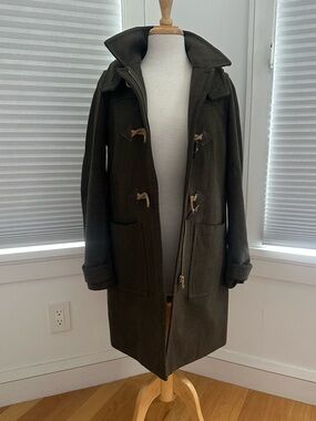 J. Crew Olive Wool Coat
